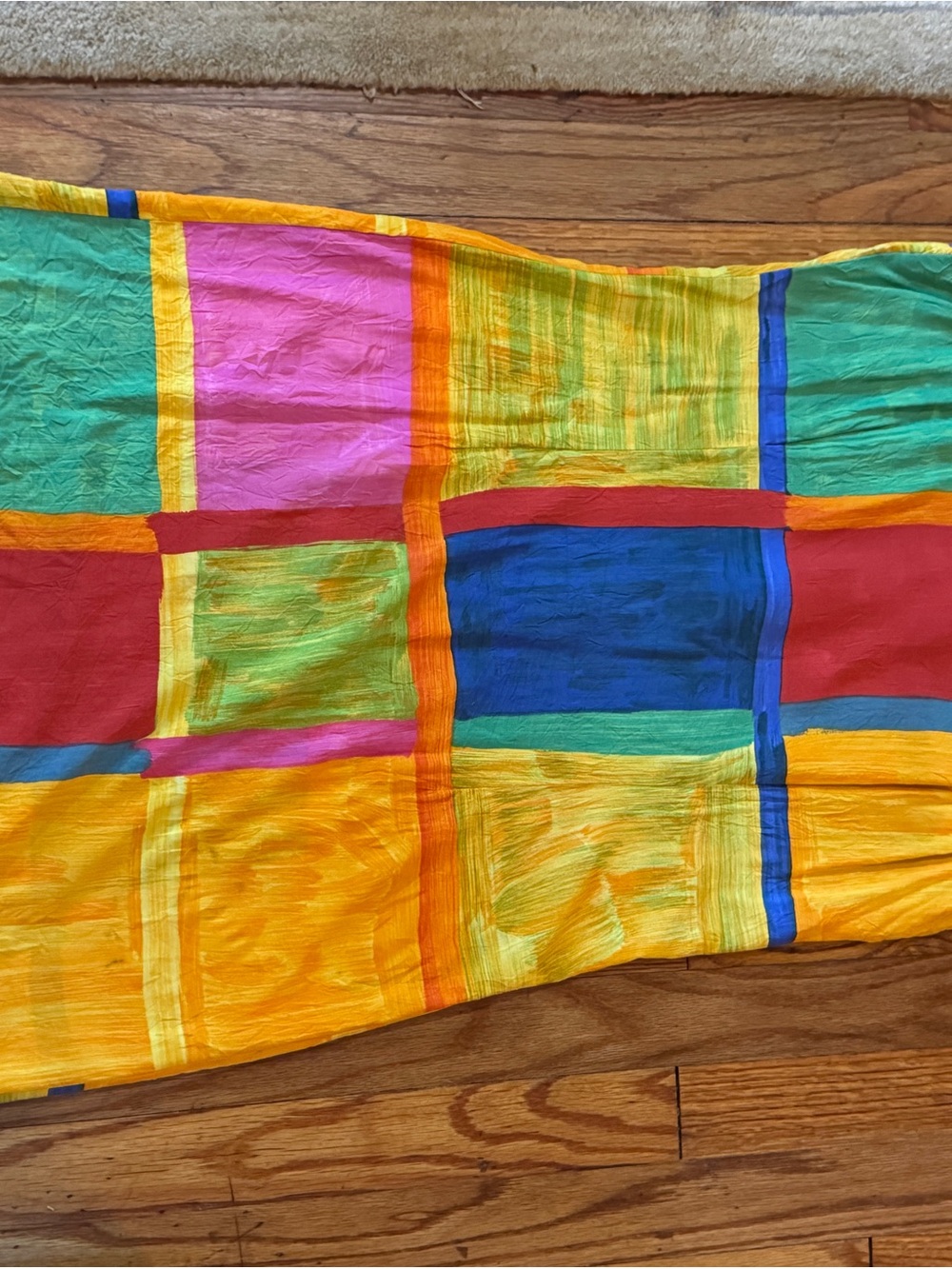 Jams World Bright Multicolor Block Print Sleeveless Mini Dress - Picture 15 of 15